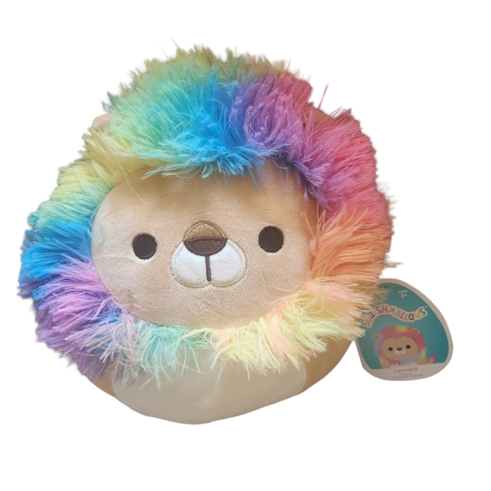 NWT ✨️ Squishmallow Leonard the Rainbow Lion